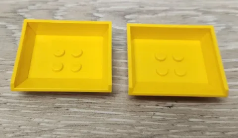 Lego 2512 Yellow Tipper Bucket Bed Small Lot Of 2