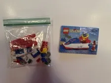 100% Complete Vintage Lego System Set 6517  w/ Nice Instructions ~  Water Jet
