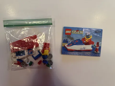 100% Complete Vintage Lego System Set 6517  w/ Nice Instructions ~  Water Jet