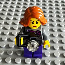 LEGO City Photographer Minifigure w/ Camera Plastic Figure Age 5+ CITY