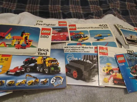Vintage Retired Sets Lego Legoland Instructions Lot 1980's 709 402 780 901 775 +