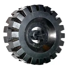 LEGO 2x Black Wheel with Split Axle Hole with Black Tire 17 x 43 inv.630