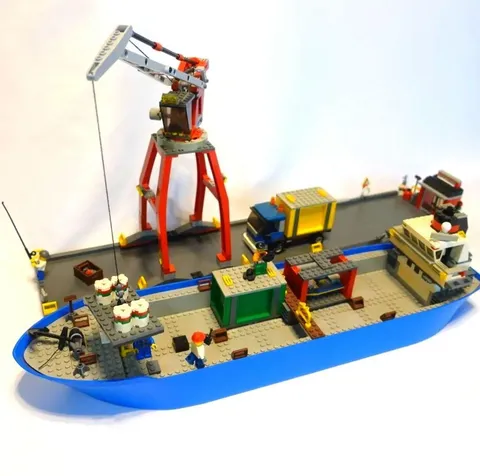 LEGO City City Harbor 7994 In 2007 Used Retired As Is