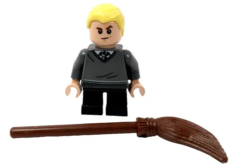 LEGO Harry Potter Draco Malfoy Little Legs with Broom Minifigure Set #75954
