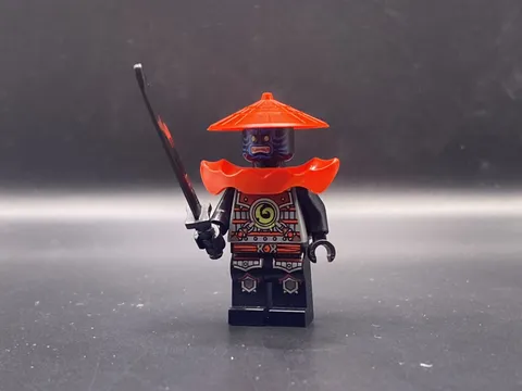 LEGO MINIFIGURE NINJAGO STONE ARMY SWORDSMAN - BLUE FACE NJO0077
