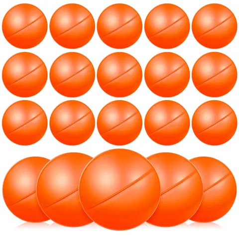 Lottery Balls 25 Pack Orange Plastic Balls 1.57 Inch For Filling For T...