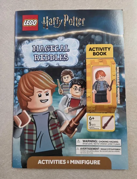 LEGO Harry Potter Magical Riddles Activity Book & Ron Weasley Minifigure