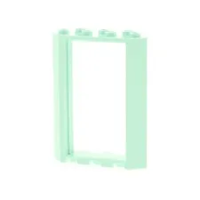 1x LEGO Door Frame 4x4x6 Light Aqua Blue Corner Window 6355734 28327