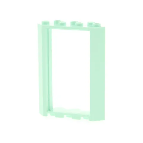1x LEGO Door Frame 4x4x6 Light Aqua Blue Corner Window 6355734 28327