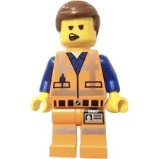 The Lego Movie Emmet -Smile Scream Minifigure 70814 New