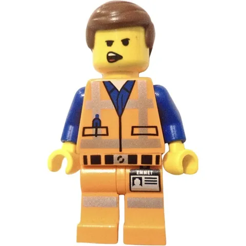 The Lego Movie Emmet -Smile Scream Minifigure 70814 New