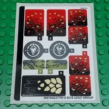 LEGO Sticker Sheet for Set 70653 Firstbourne New Authentic Decals
