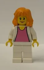 Lego Mary Jane Watson Minifigure From 4852 Spiderman Vs Green Goblin (Exclusive)