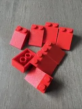 LEGO 3298 Red Slope 33 3 x 2 8 Pieces