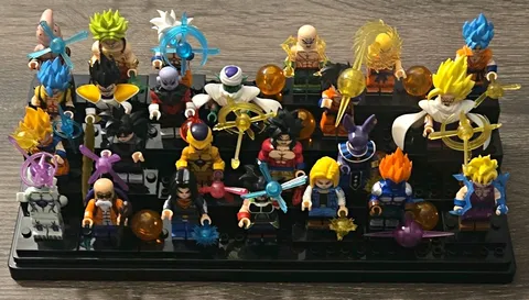 LEGO Dragon Ball Z Minifigure Lot with Display Case