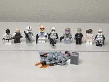 LEGO Star Wars Gray Squadron B-Wing Pilot sw0558 75050 sw0490 Lot AUTHENTIC