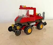 LEGO Road & Rail Maintenance 4546 Custom Truck Red Black Train Track Inspection