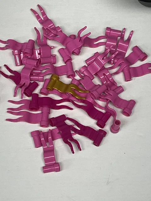 Lot Of LEGO Friends Accessories Pink Wave Flags Wavy