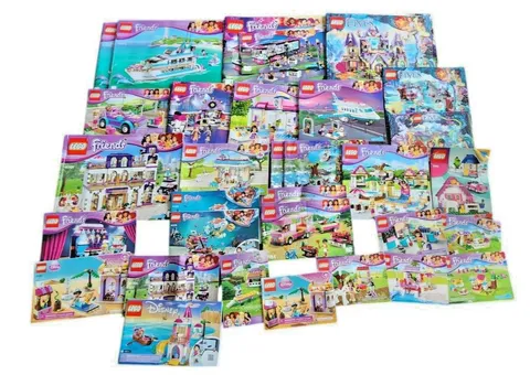 Lego Friends & Other Instruction Books Lot • Manuals Only • Mixed Titles