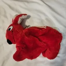 Vintage 1984 LEGO Duplo Red Plush Bunny Zipper Bag Rabbit Case Keychain 15” VGC