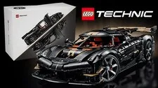 LEGO Technic 42232 Koenigsegg Sadair's Spear  & Steering Wheel In Hand