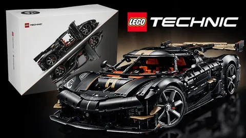 LEGO Technic 42232 Koenigsegg Sadair's Spear  & Steering Wheel In Hand