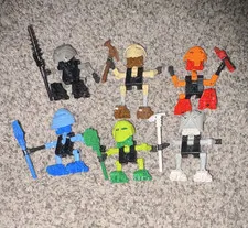 Lego bionicle turaga, all 6 complete including rubberbands