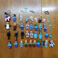 LEGO Minifigure Lot 30+ Minecraft figures with accessories