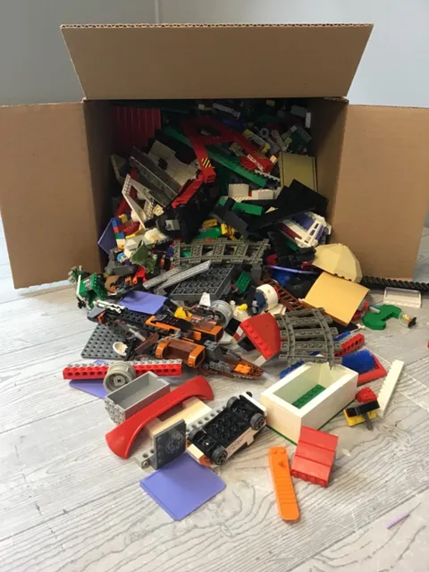 LEGO Lot 10 Pounds Assorted Mixed Pieces Bulk Bricks Blocks Train Track Vehicle
