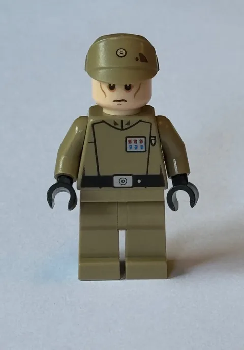 Lego Star Wars Imperial Aresko Minifigure Dark Tan Uniform 75082 sw0623 (B)