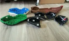 LEGO Pirates: Cross Bone Clipper (6250) Hull + (6285 10040 6274) x2 +More QTY 12