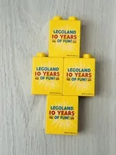 Lego Duplo Legoland 10 Years Of Fun! Printed Specialty Block 2009 X4