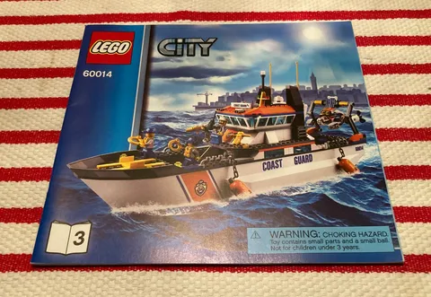 Lego City 60014 Coast Guard Patrol Boat Instruction Book 3 ONLY
