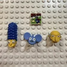 LEGO The Simpsons Head Parts Mixed Lot Genuine LEGO + Biclops Brick
