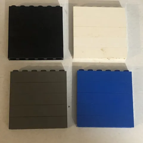 Lego Bricks Lot Of 20 Pieces Parts 6 Pegs Toy Toys Black White Blue Gray