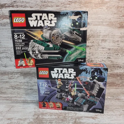 LEGO Star Wars 2017 Lot Yoda's Jedi Starfighter (75168) ~ Duel on Naboo (75169) 