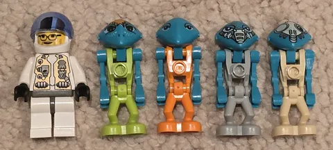 LEGO Life On Mars Minifigure Lot of 5 Space Astronauts Aliens Good Condition