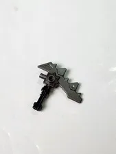 LEGO Minifigure Spiked Axe Handle Battle Serrated Blade Dark Pearl Gray Weapon