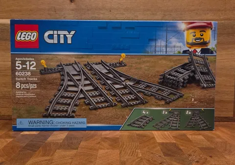 LEGO City 60238 Switch Tracks – Train Track Expansion Set – Complete Boxed new
