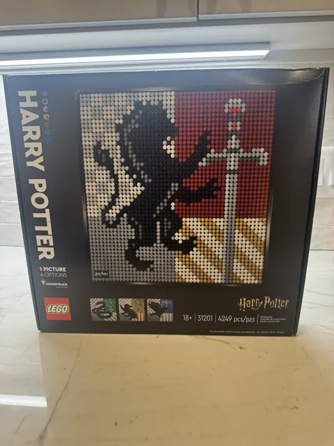 LEGO Art Mosaic Harry Potter Hogwarts Crests 31201 4249 pcs NEW SEALED