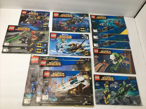Huge Lot LEGO DC SUPER HEROES INSTRUCTIONS Only: 76028, 76027, 76012, 76025+++
