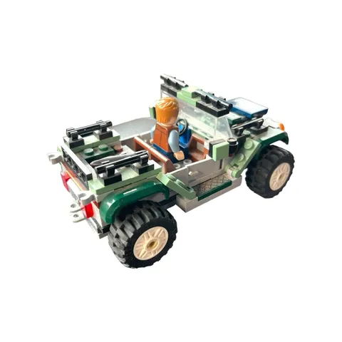 LEGO Jurassic World OWEN & JEEP Minifigures From Baryonyx Face-Off Fig