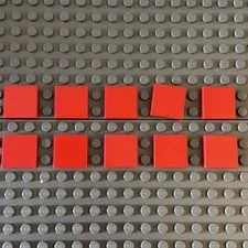 Lego Lot Red Tile 2x2 3068 (lot of 10)