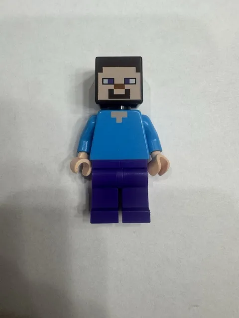 LEGO Minecraft Steve Minifigure min009 Dark Purple Legs