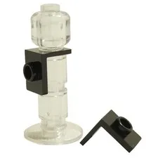 5x LEGO Minifigure Neck Bracket with Back Stud Black