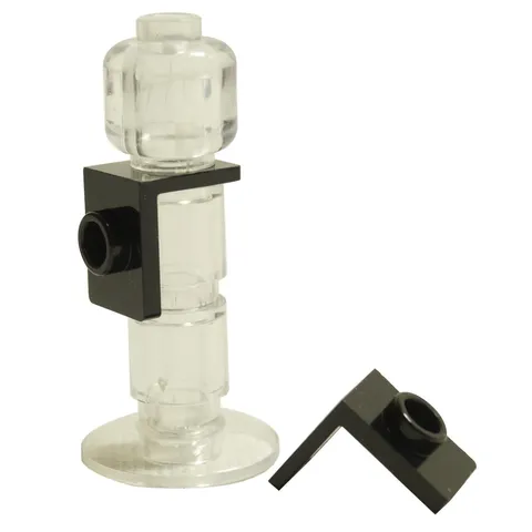 5x LEGO Minifigure Neck Bracket with Back Stud Black