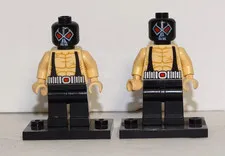 LOT OF 2 - Lego DC Super Heroes BANE Sh0009 Minifigure 6860 The Batcave Batman