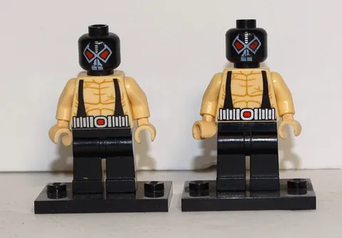 LOT OF 2 - Lego DC Super Heroes BANE Sh0009 Minifigure 6860 The Batcave Batman
