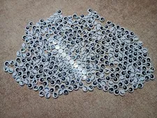 LEGO LOT 350 WHITE 1X1 ROUND TILE BLACK PUPIL EYE EYELASHES PATTERN