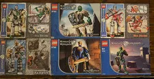 Lego KNIGHTS KINGDOM Lot of 6 8793 8796 8706 8784 8703 8704 *INSTRUCTIONS ONLY*